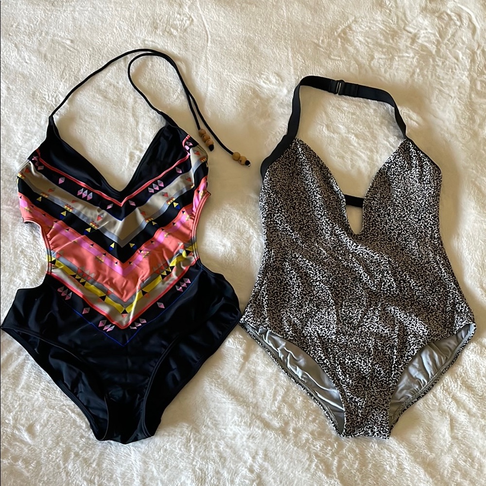 Two halter top swimsuits Insight swim size medium urban outfitters